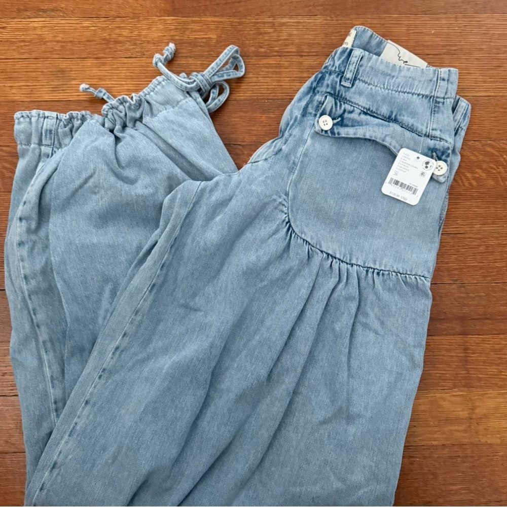 We The Free Light Blue Women's Jeans Overalls